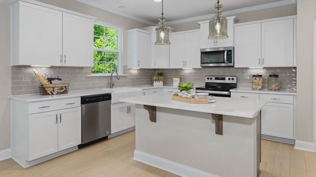 Furnished interior view inside a new home in Station Pointe, Angier (Image 5).