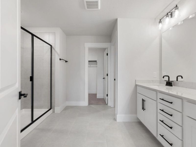 Furnished interior view inside a new home in Lake Park Villas, Wylie (Image 12).