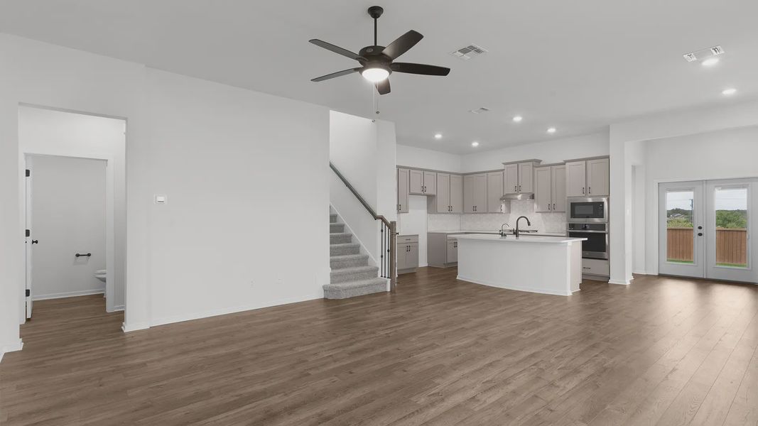 Spacious, unfurnished interior of a new home in Lariat, Liberty Hill (Image 12). Spacious, unfurnished interior of a new home in Lariat, Liberty Hill (Image 12).