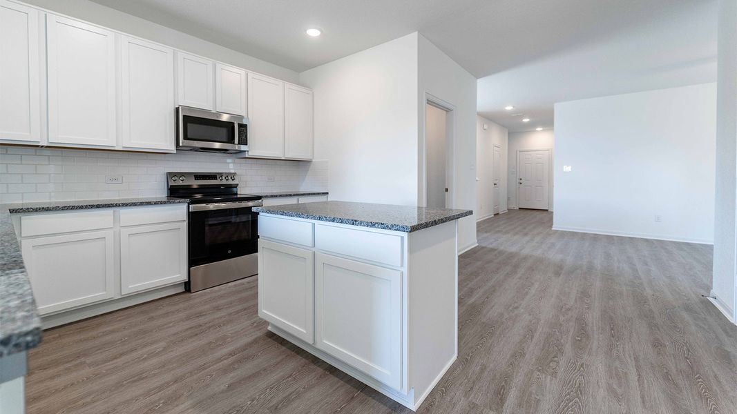 Furnished interior view inside a new home in Katzer Ranch, Converse (Image 5).