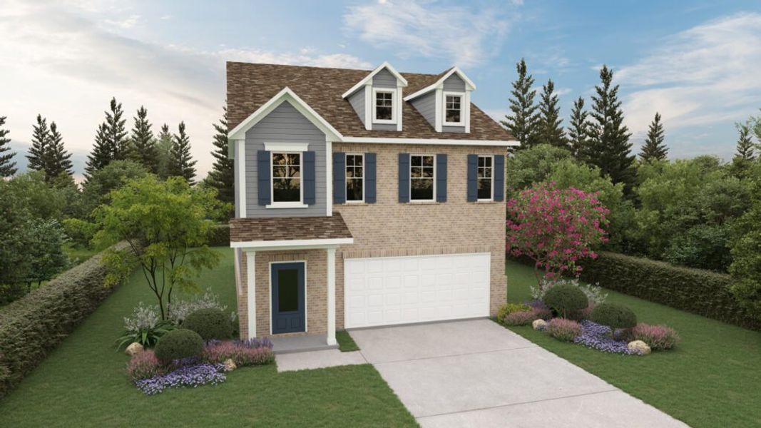 Representative exterior photo of a completed home built from the The Baxter by Direct Residential Communities in Neely Farm, Covington, GA (Image 8).