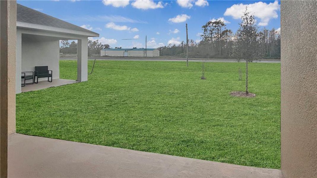 Exterior details and patio area of a home in Harmony Central, Harmony (Image 3).