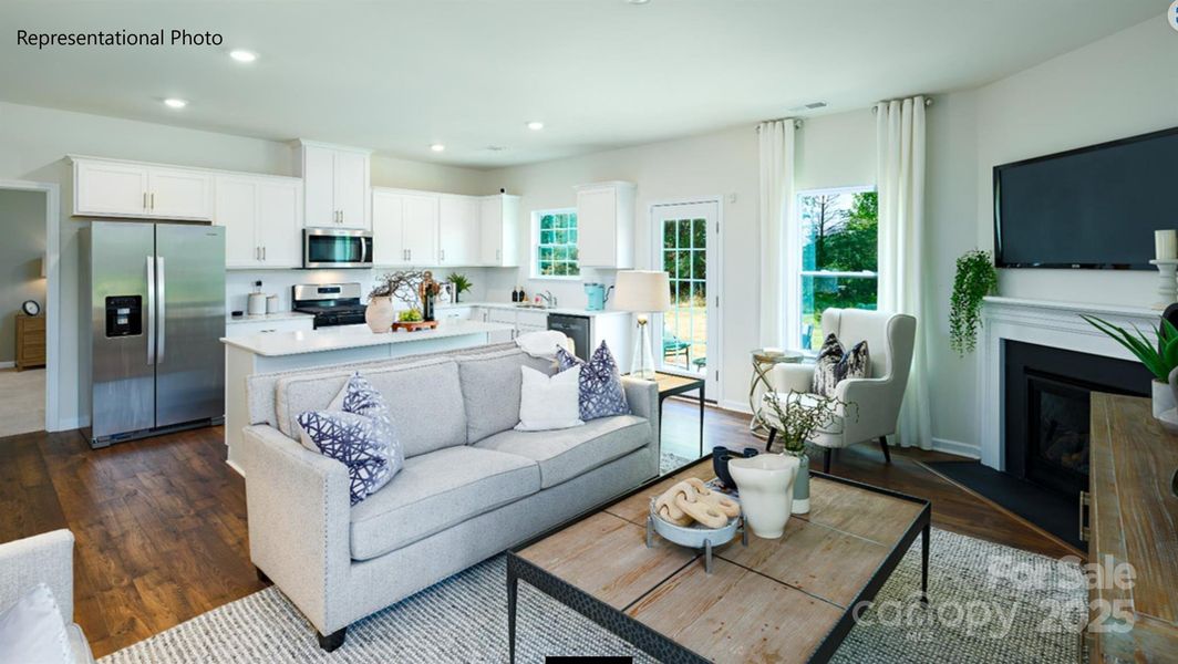 Furnished interior view inside a new home in Brinkley Ridge, Kings Mountain (Image 9).