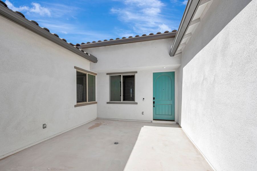 Exterior details and patio area of a home in Abel Ranch, Goodyear (Image 3).