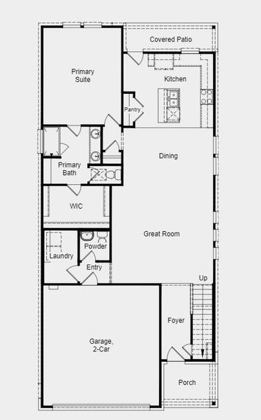 Structural options include: horizontal railing in place of half wall at the stairs.