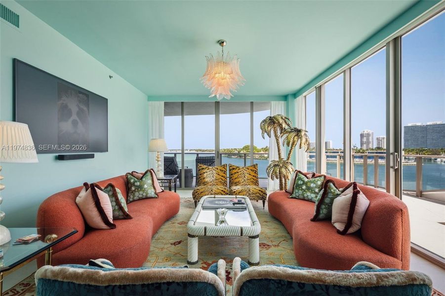 Furnished interior view inside a new home in , Bay Harbor Islands (Image 15).