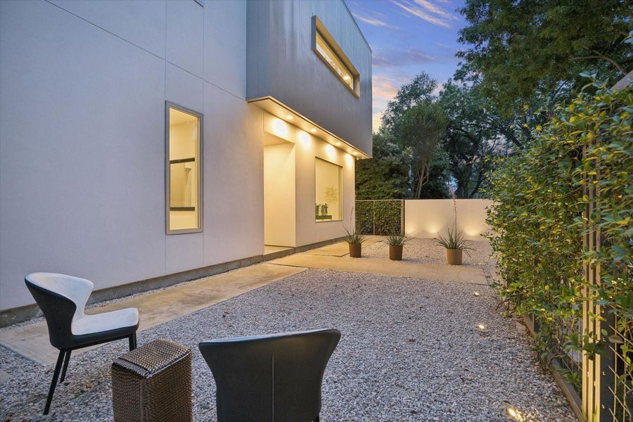 Exterior details and patio area of a home in , Houston (Image 4).