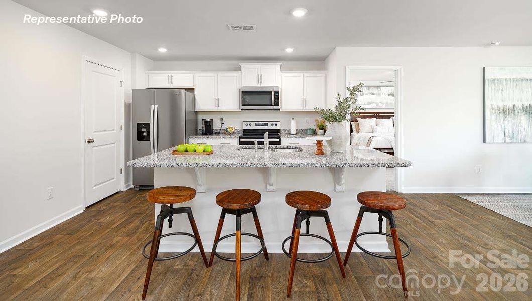 Furnished interior view inside a new home in Clark Creek Landing, Lincolnton (Image 6).