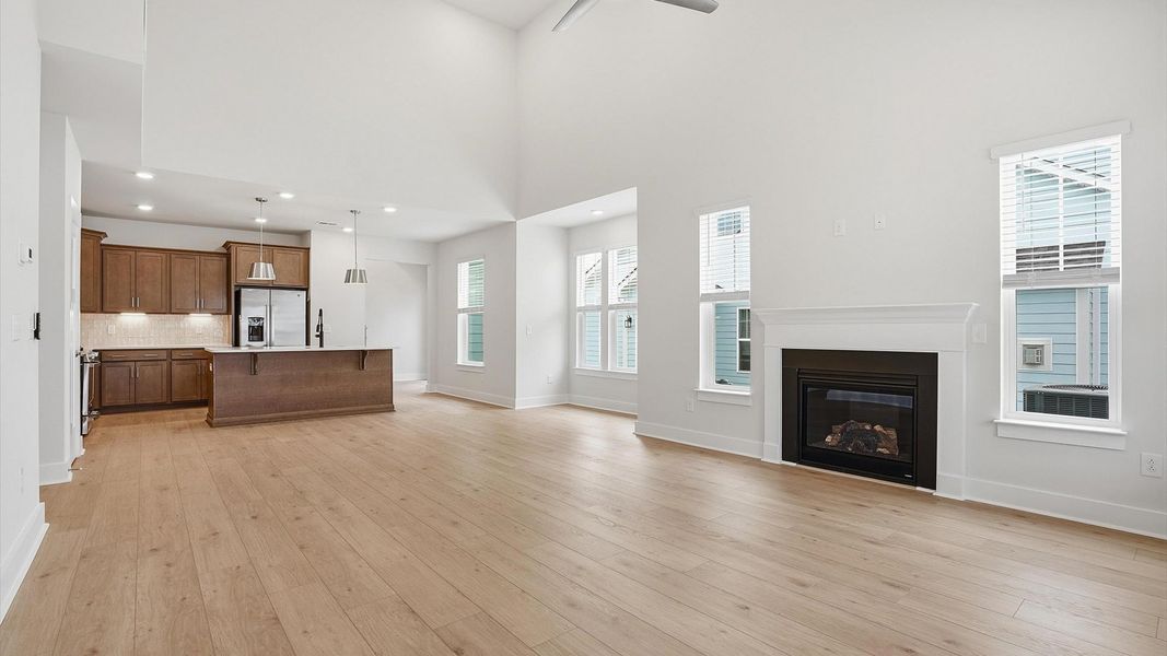 Furnished interior view inside a new home in Village at Midway, Anderson (Image 8).