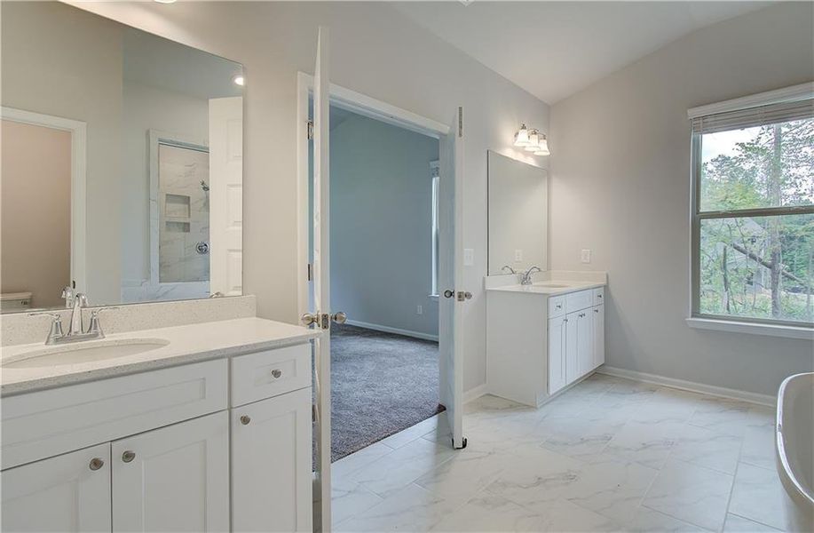 Furnished interior view inside a new home in Riverbend Overlook, Fayetteville (Image 5).