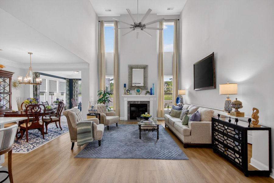 Furnished interior view inside a new home in Parker's Preserve, Ridgeville (Image 8).