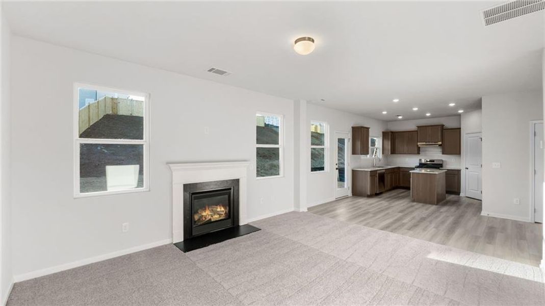 Furnished interior view inside a new home in The Reserve at Willow Oaks, Canton (Image 5).