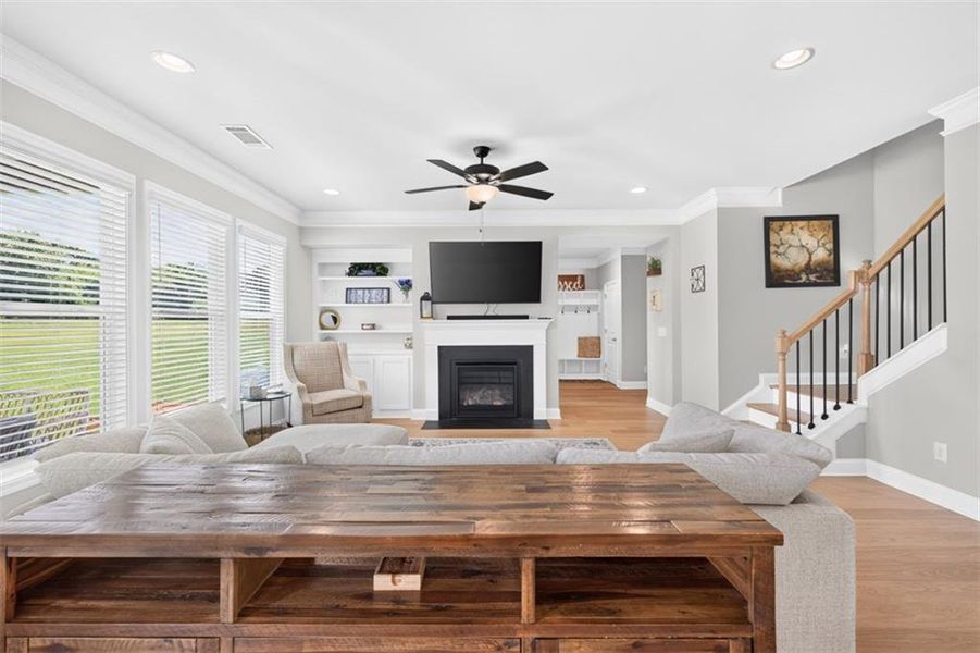 Furnished interior view inside a new home in Porches at Mobley Lake, Dacula (Image 44).
