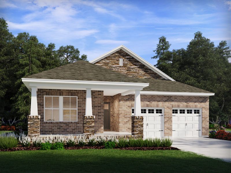 Representative exterior photo of a completed home built from the Nelson by Meritage Homes in Benders Cove - Reserve Series, Mount Juliet, TN (Image 1).