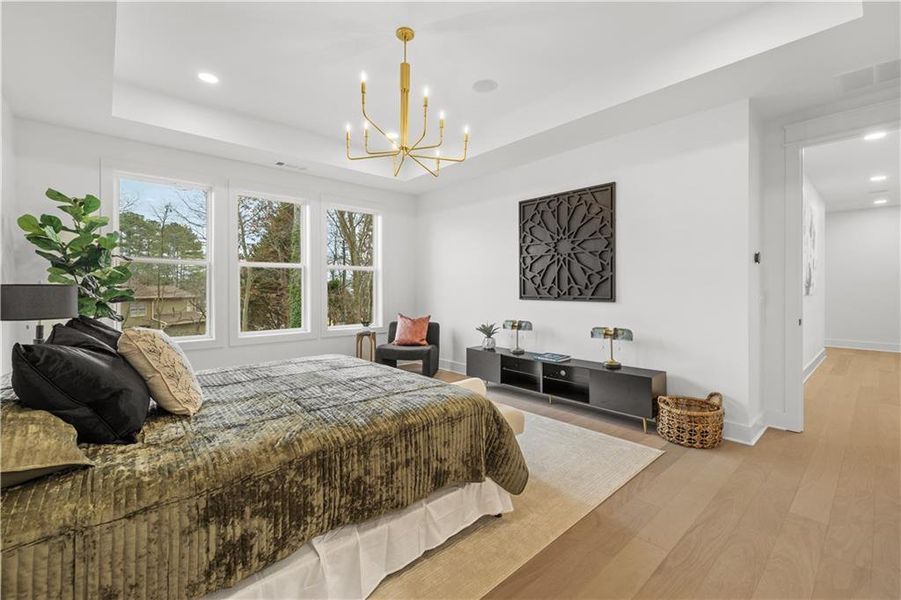 Furnished interior view inside a new home in , Johns Creek (Image 41).