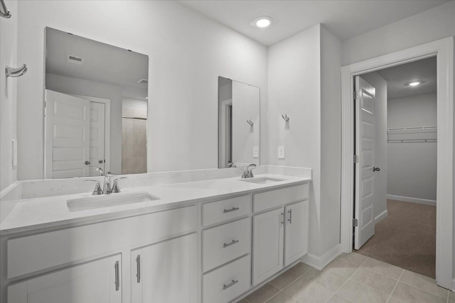 Furnished interior view inside a new home in The Farm at Wells Creek - Signature Collection, Gray Court (Image 11).