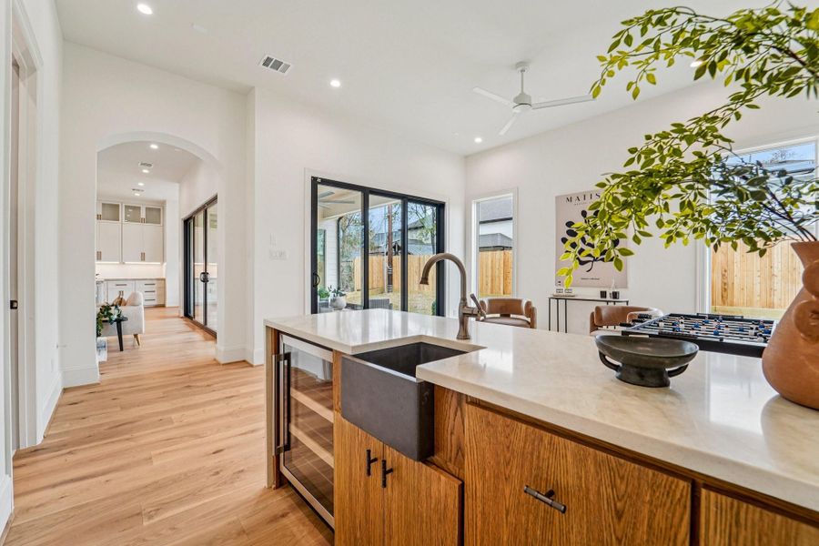 Furnished interior view inside a new home in , Houston (Image 9).
