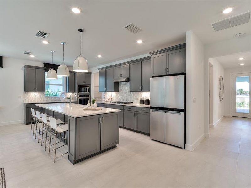 Furnished interior view inside a new home in Shores at Stillwater, Englewood (Image 18). Furnished interior view inside a new home in Shores at Stillwater, Englewood (Image 18).