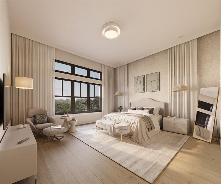 Furnished interior view inside a new home in , Oakland (Image 10).