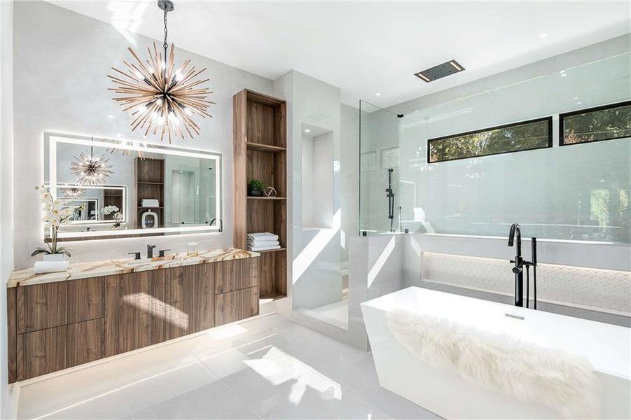 Furnished interior view inside a new home in , Sandy Springs (Image 46). Furnished interior view inside a new home in , Sandy Springs (Image 46).