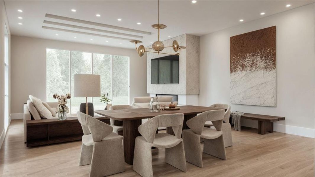 Furnished interior view inside a new home in , Dallas (Image 10).