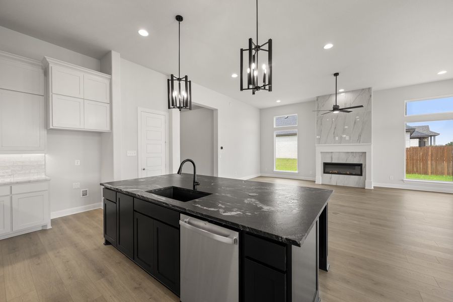 Furnished interior view inside a new home in Hayes Crossing, Midlothian (Image 7).