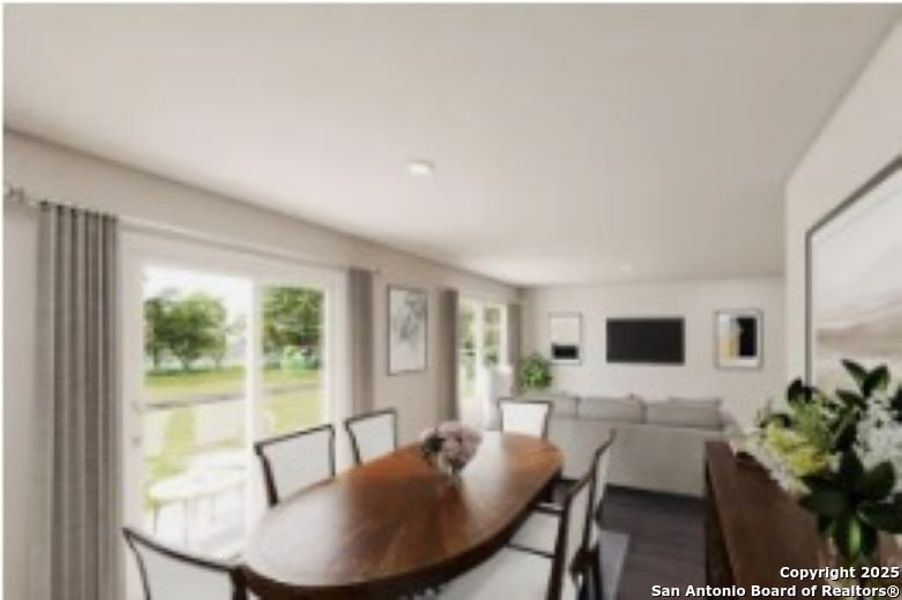 Furnished interior view inside a new home in Las Colinas, Kenedy (Image 4).