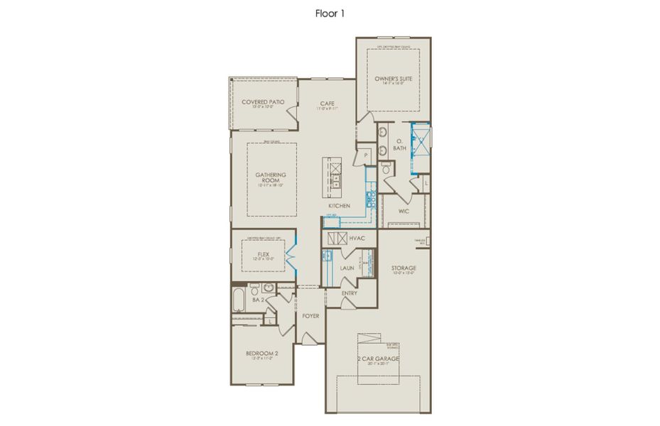 2D floor plan layout of this home in Del Webb Barton Village, Lebanon, TN (Image 3). 2D floor plan layout of this home in Del Webb Barton Village, Lebanon, TN (Image 3).