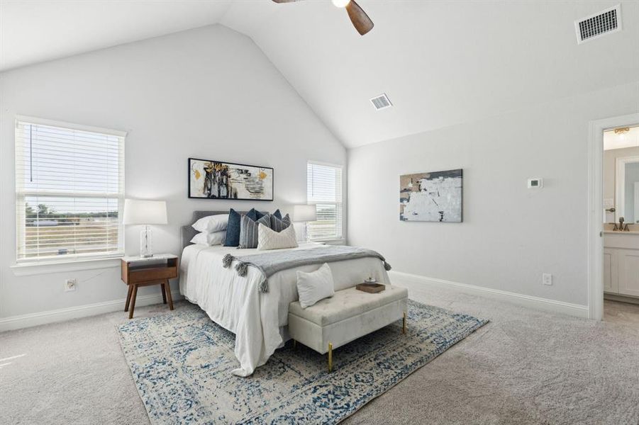 Furnished interior view inside a new home in Lakes of River Trails, Fort Worth (Image 6).
