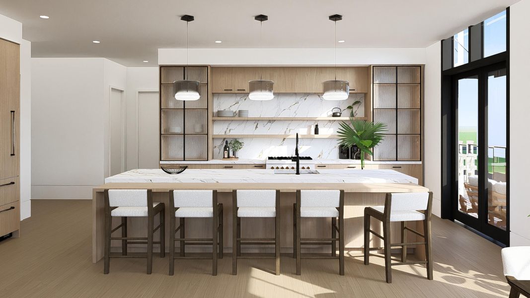 Furnished interior view inside a new home in , Charleston (Image 10).