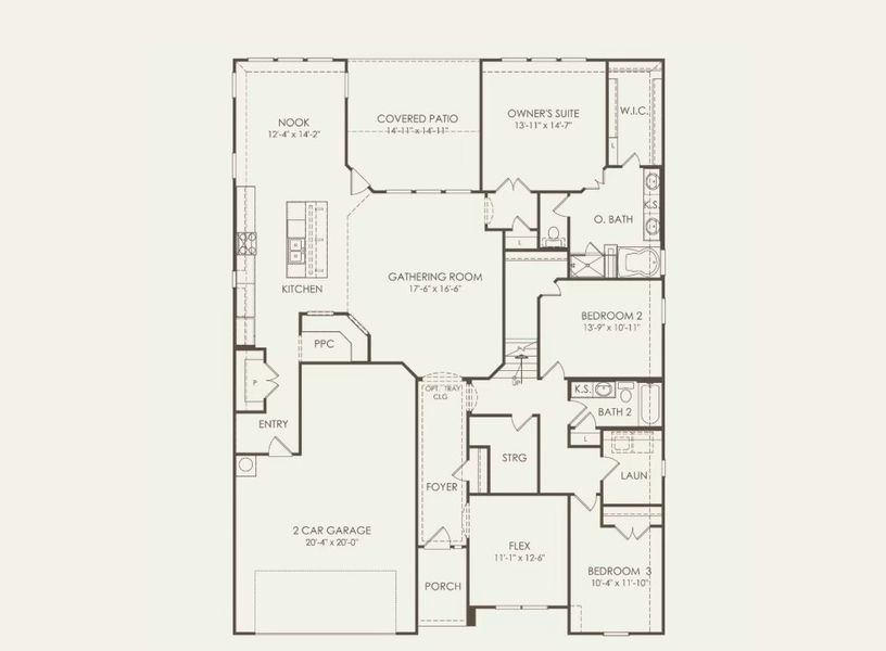 2D floor plan layout of this home in Davis Ranch, San Antonio, TX (Image 5). 2D floor plan layout of this home in Davis Ranch, San Antonio, TX (Image 5).