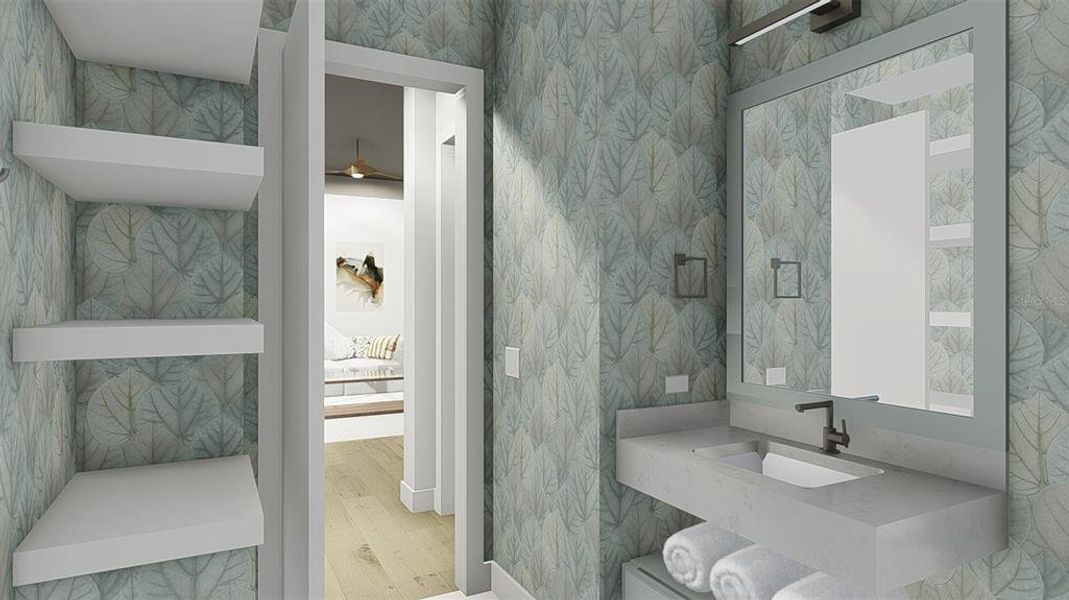 Furnished interior view inside a new home in , Fort Myers (Image 53).