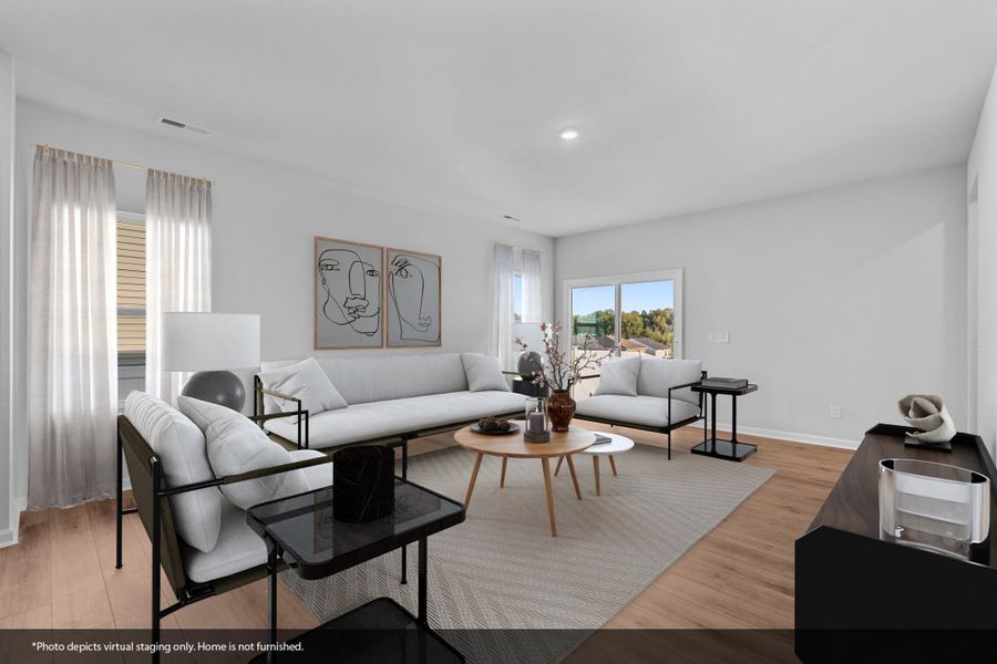 Furnished interior view inside a new home in Hanes Lake, Winston-Salem (Image 8).