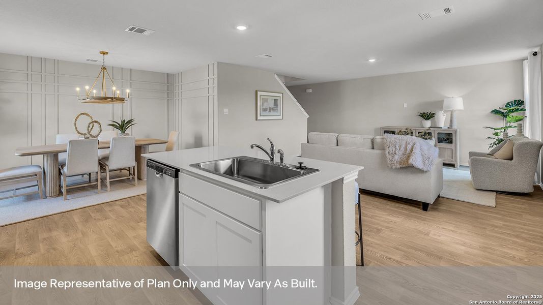 Furnished interior view inside a new home in Spring Valley, New Braunfels (Image 7).