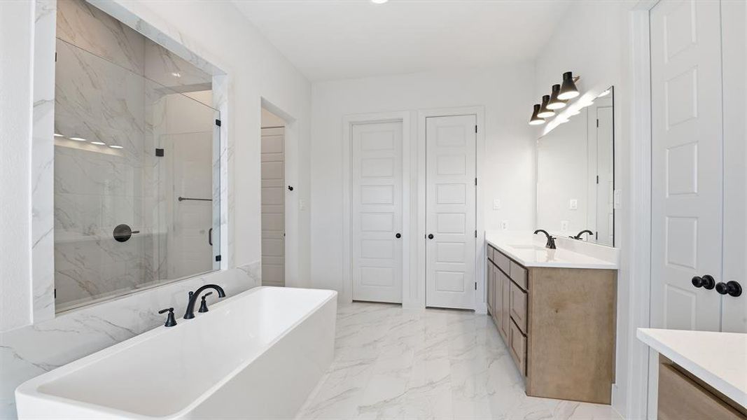Furnished interior view inside a new home in Myrtle Creek, Waxahachie (Image 10).
