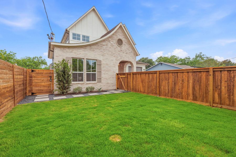 Exterior details and patio area of a home in , Austin (Image 3).