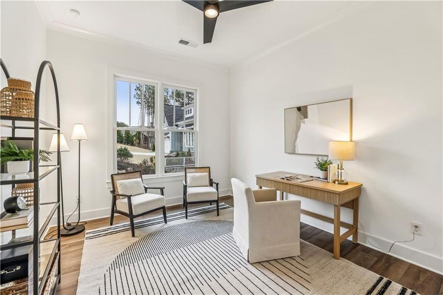 Furnished interior view inside a new home in , Dawsonville (Image 9).