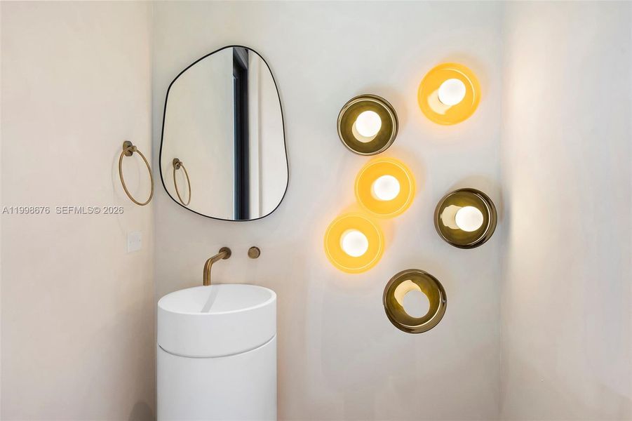 Close-up of interior finishes inside a home in , Bay Harbor Islands (Image 20).