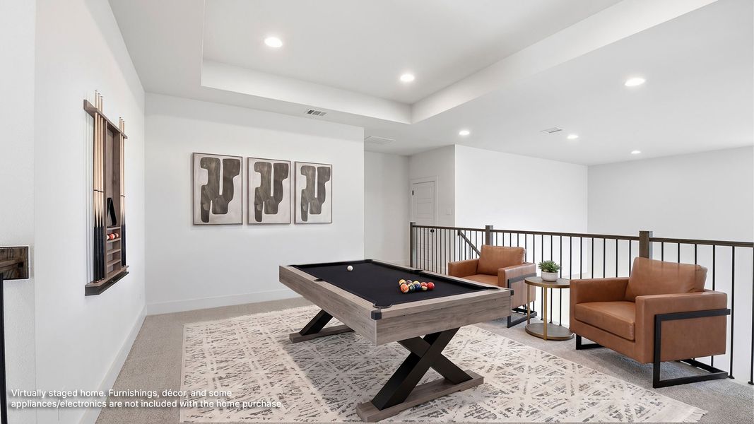 Furnished interior view inside a new home in The Parks at Wilson Creek, Celina (Image 9).