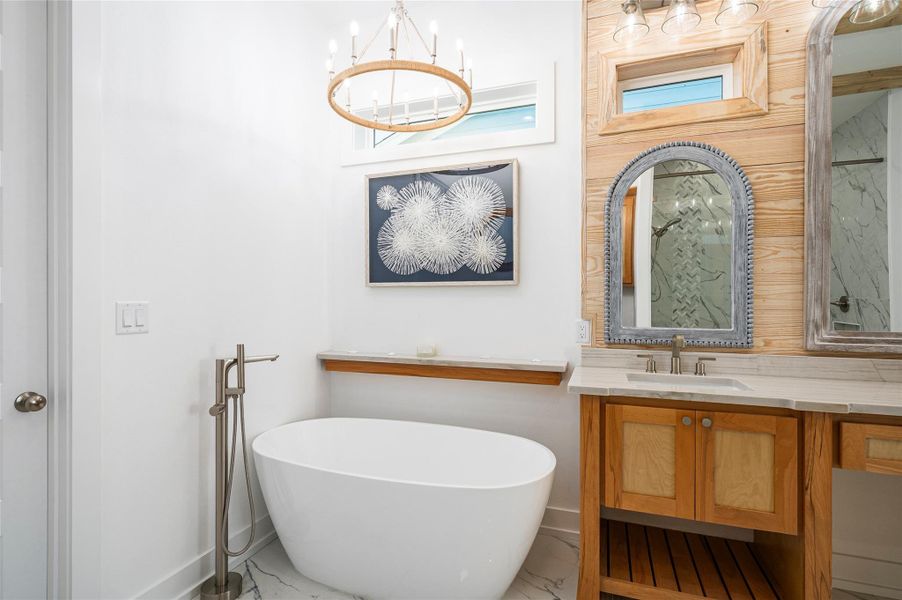 Furnished interior view inside a new home in , Bolivar Peninsula (Image 35).