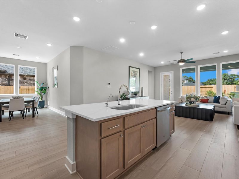 Furnished interior view inside a new home in Oakhill Reserve, Tomball (Image 10).