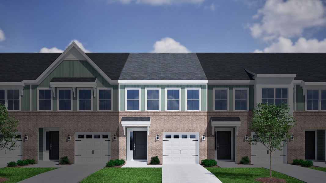 Representative exterior photo of a completed home built from the Dahlia - Genesis Value Collection by Mungo Homes in Westview, Charlotte, NC (Image 13).