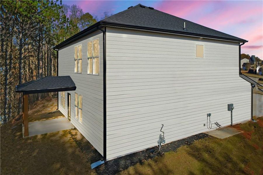 Exterior details and patio area of a home in , Hampton (Image 4).