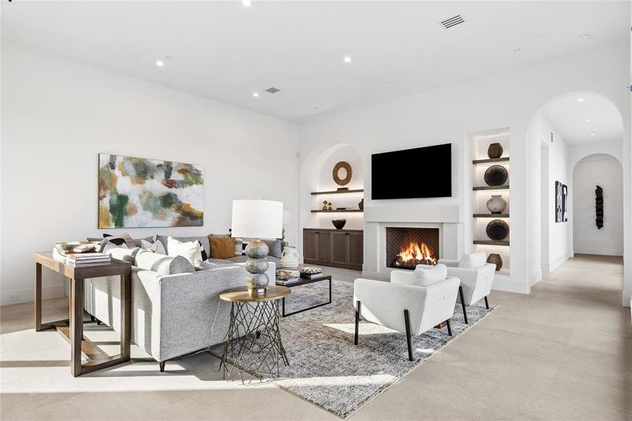 Furnished interior view inside a new home in Avadene at Las Colinas, Irving (Image 6).