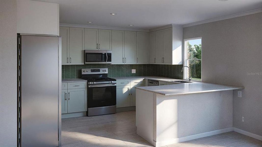 Furnished interior view inside a new home in , Punta Gorda (Image 4).
