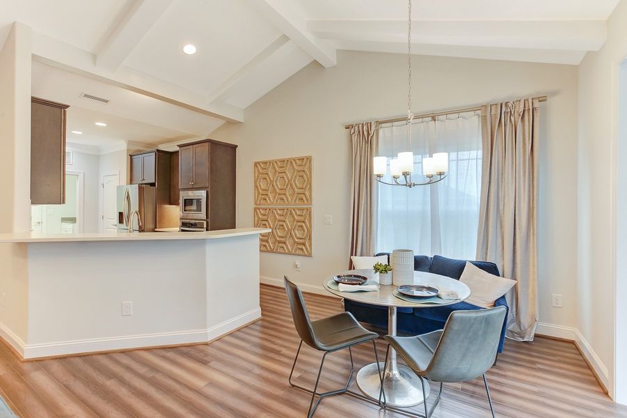Representative furnished interior of a home built from the Ashton by Keystone Homes NC in Weybridge, Burlington (Image 18).