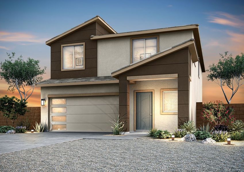 Representative exterior photo of a completed home built from the Palo Verde by LGI Homes in Red Rock Village, Red Rock, AZ (Image 1). Representative exterior photo of a completed home built from the Palo Verde by LGI Homes in Red Rock Village, Red Rock, AZ (Image 1).