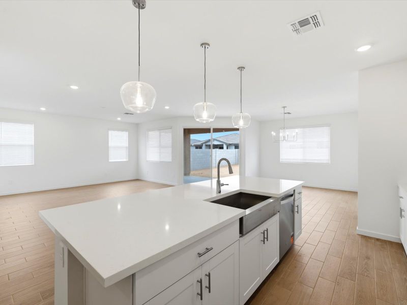 Furnished interior view inside a new home in Rancho Mirage Signature Series, Maricopa (Image 5).