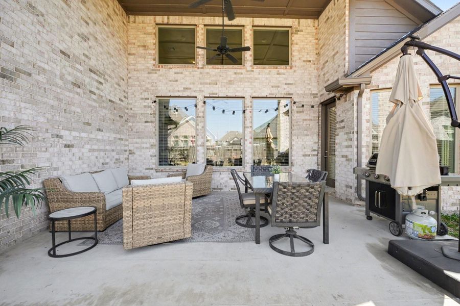 Exterior details and patio area of a home in Coastal Point, League City (Image 3). Exterior details and patio area of a home in Coastal Point, League City (Image 3).