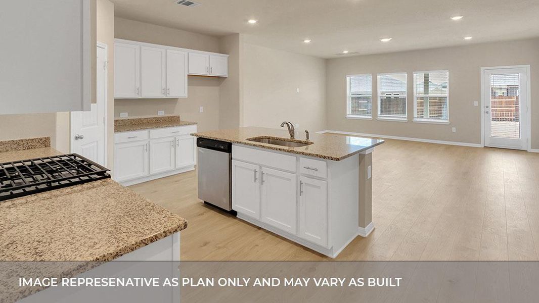 Furnished interior view inside a new home in Bar W Ranch, Leander (Image 3).